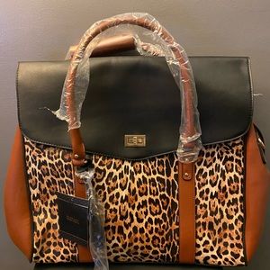 Badgley Mischa large, leopard print, weekender travel bag!